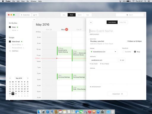 calendar creation software for mac